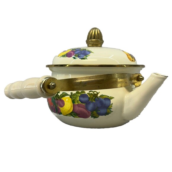 Vintage Metro VitroCeramic Gas Electric Induction Fruit Theme Country Tea Kettle - Picture 8 of 16